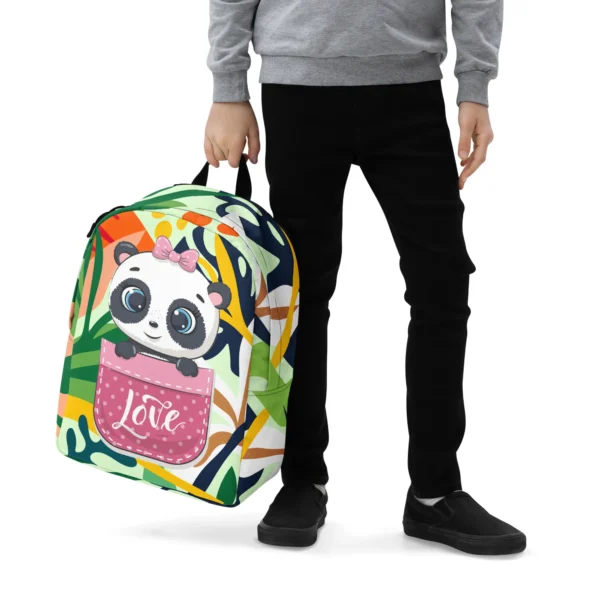 Cute Panda Love Minimalist Backpack - Perfect For Adventures