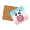 Cute Panda Love Cork-Back Coaster – Protect Your Surfaces in Style