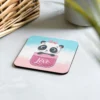 Cute Panda Love Cork-Back Coaster – Protect Your Surfaces in Style