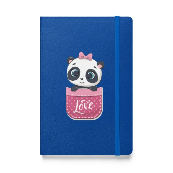 Personalized Valentine's Day Gift: Hardcover Bound Notebook with Cute Panda Love Design