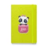 Personalized Valentine's Day Gift: Hardcover Bound Notebook with Cute Panda Love Design