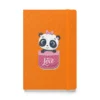 Personalized Valentine's Day Gift: Hardcover Bound Notebook with Cute Panda Love Design