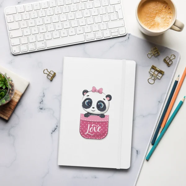 Cute Panda Love Hardcover Notebook- Perfect Valentine’s Gift