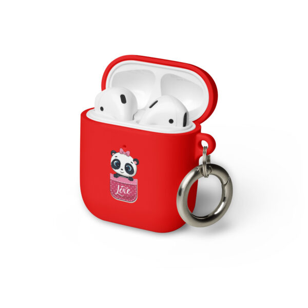 Cute Panda Love Pocket Rubber Case for AirPods®