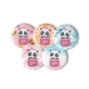 Cute Panda Love Set of 5 Pin Buttons - Adorable Panda Gift