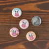 Cute Panda Love Set of 5 Pin Buttons - Adorable Panda Gift