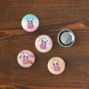 Cute Panda Love Set of 5 Pin Buttons - Adorable Panda Gift