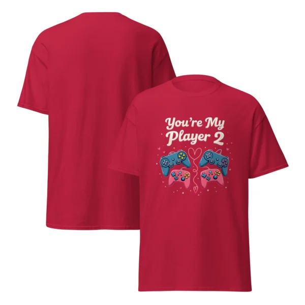 You're My Player 2 Unisex T-Shirt – 8-Bit Gaming Couple Gift