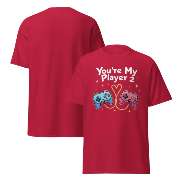 You're My Player 2 Retro Gaming Valentine’s T-Shirt