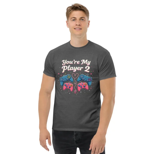 You're My Player 2 Unisex T-Shirt – 8-Bit Gaming Couple Gift