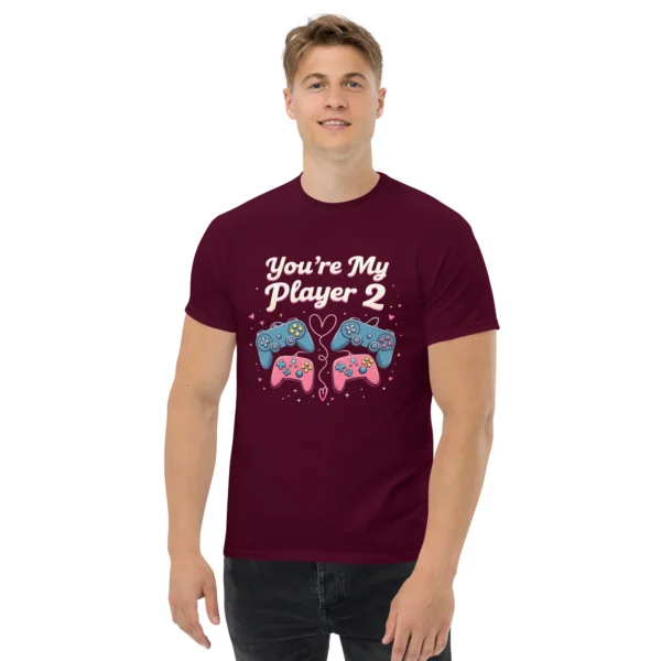 You're My Player 2 Unisex T-Shirt – 8-Bit Gaming Couple Gift