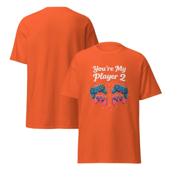 You're My Player 2 Unisex T-Shirt – 8-Bit Gaming Couple Gift