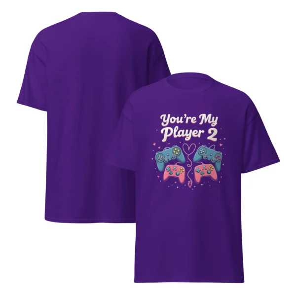 You're My Player 2 Unisex T-Shirt – 8-Bit Gaming Couple Gift