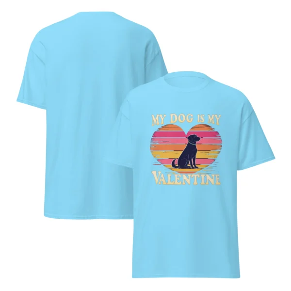 Retro 70s My Dog is My Valentine T-Shirt – Pet Lover Gift