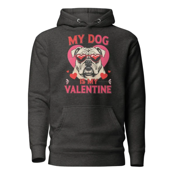 Grumpy Bulldog Valentine Hoodie – Premium Unisex Pullover