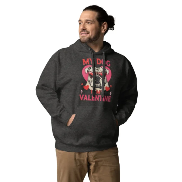 Grumpy Bulldog Valentine Hoodie – Premium Unisex Pullover