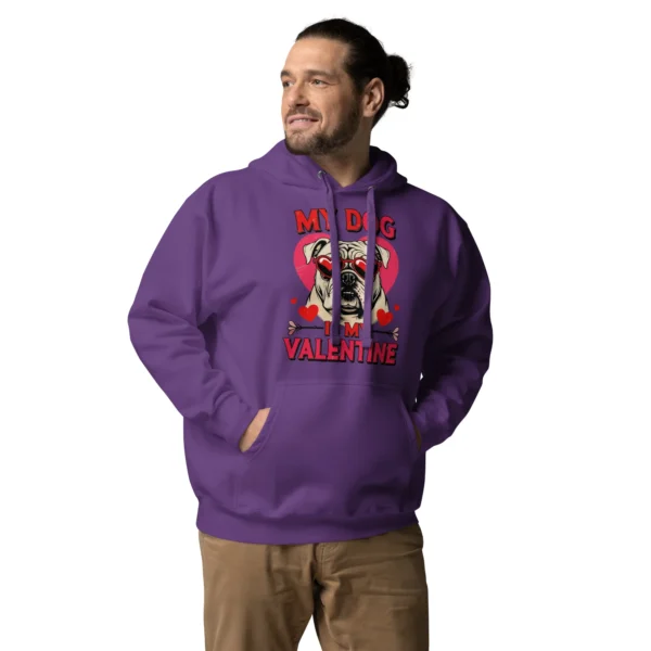 Grumpy Bulldog Valentine Hoodie – Premium Unisex Pullover