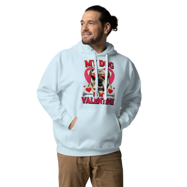 Grumpy Bulldog Valentine Hoodie – Premium Unisex Pullover