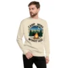 Camp More, Worry Less Premium Sweatshirt – Nature Lover Gift