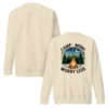 Camp More, Worry Less Premium Sweatshirt – Nature Lover Gift