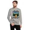 Camp More, Worry Less Premium Sweatshirt – Nature Lover Gift