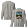Camp More, Worry Less Premium Sweatshirt – Nature Lover Gift