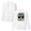 Camp More, Worry Less Premium Sweatshirt – Nature Lover Gift