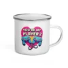 You're My Player 2 Enamel Mug - Cute Couple Gift for Gamers