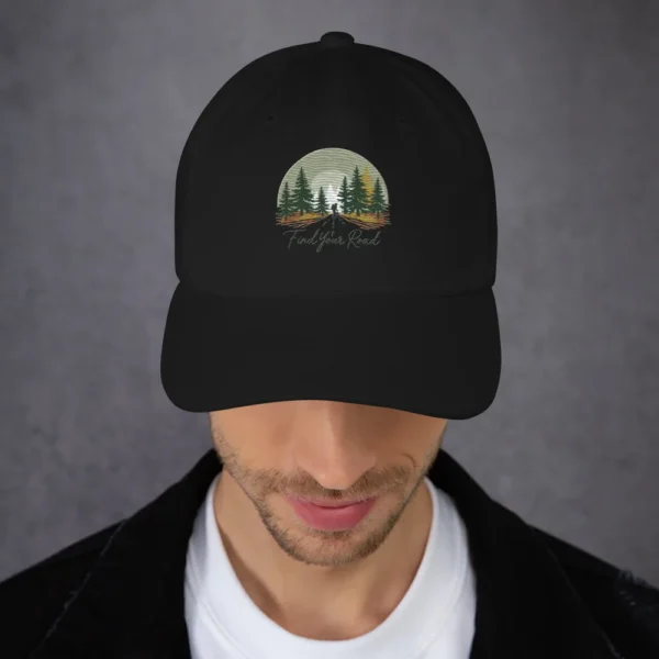 Find Your Road Embroidered Dad Hat - Father's Day Gift