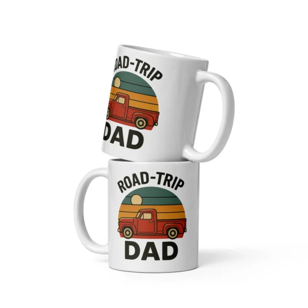 Road-Trip Dad Travel Mug - Retro Sunset Dad Coffee Mug
