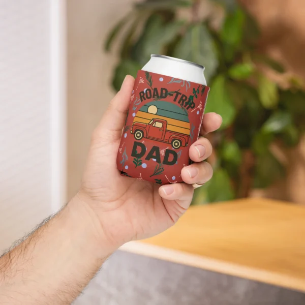 Road-Trip Dad Can Cooler – Retro Pickup Adventure Style