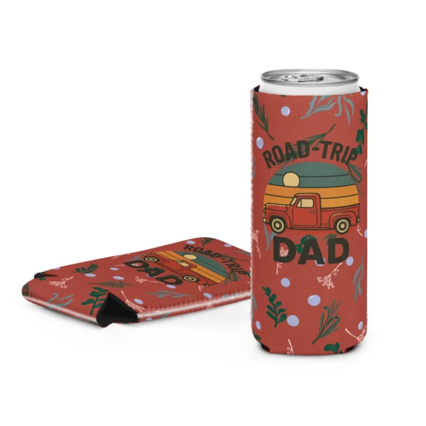 Road-Trip Dad Can Cooler – Retro Pickup Adventure Style