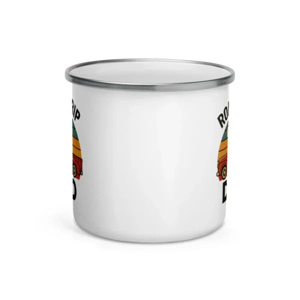 Road-Trip Dad Enamel Mug – Retro Adventure Coffee Cup