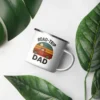 Road-Trip Dad Enamel Mug – Retro Adventure Coffee Cup
