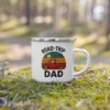Road-Trip Dad Enamel Mug – Retro Adventure Coffee Cup