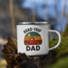 Road-Trip Dad Enamel Mug – Retro Adventure Coffee Cup