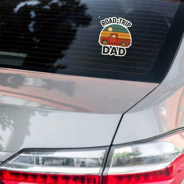 Road-Trip Dad Kiss-Cut Sticker – Vintage Truck Vibes