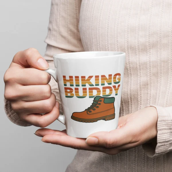 Hiking Buddy Latte Mug - Outdoor Adventure Coffee Mug