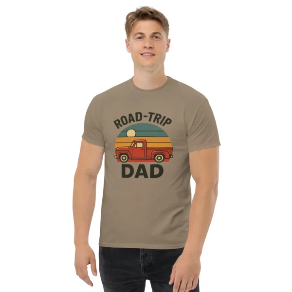 Road-Trip Dad Classic Tee – Vintage Sunset Dad Shirt