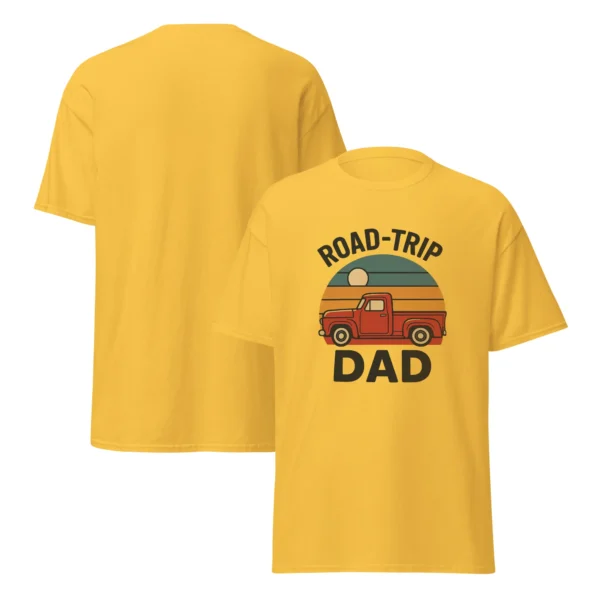 Road-Trip Dad Classic Tee – Vintage Sunset Dad Shirt
