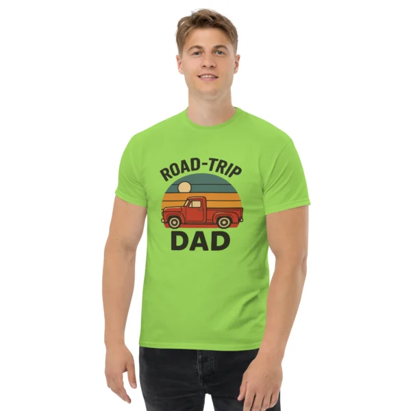 Road-Trip Dad Classic Tee – Vintage Sunset Dad Shirt