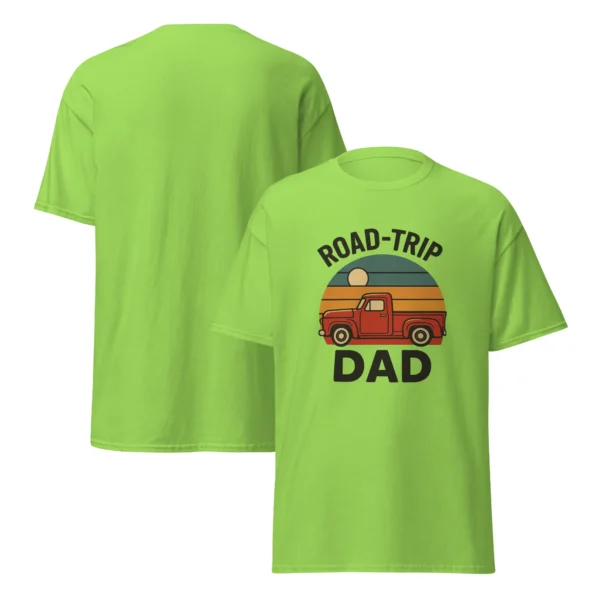 Road-Trip Dad Classic Tee – Vintage Sunset Dad Shirt