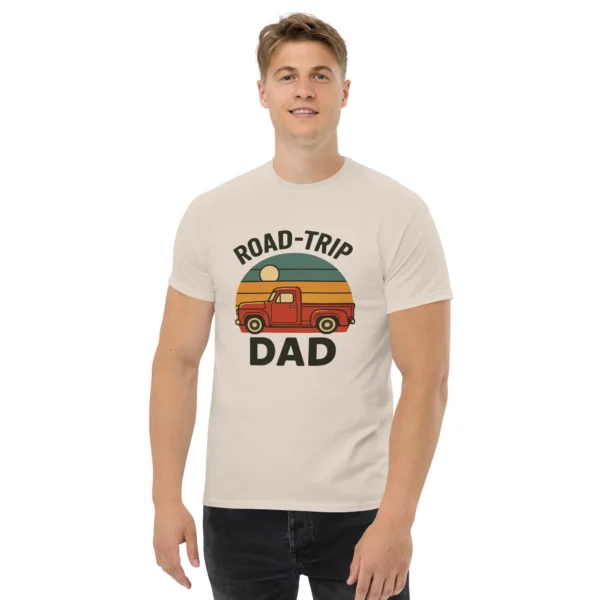 Road-Trip Dad Classic Tee – Vintage Sunset Dad Shirt