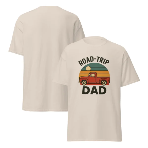 Road-Trip Dad Classic Tee – Vintage Sunset Dad Shirt