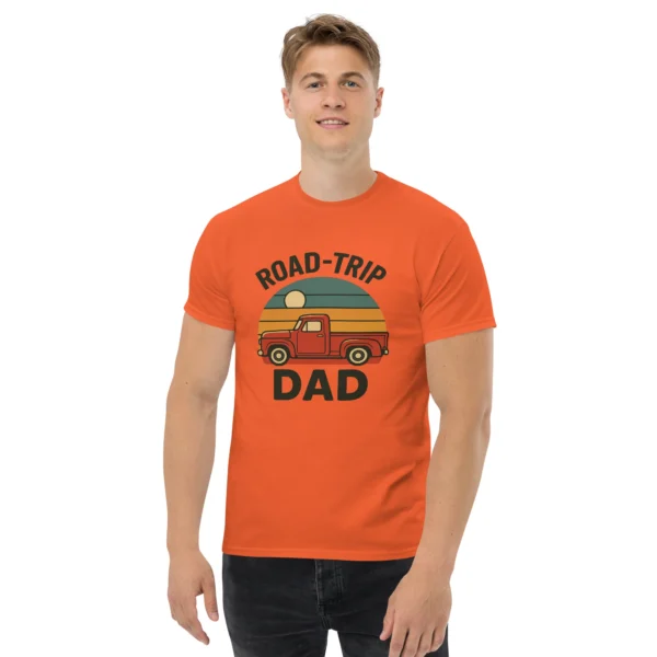 Road-Trip Dad Classic Tee – Vintage Sunset Dad Shirt