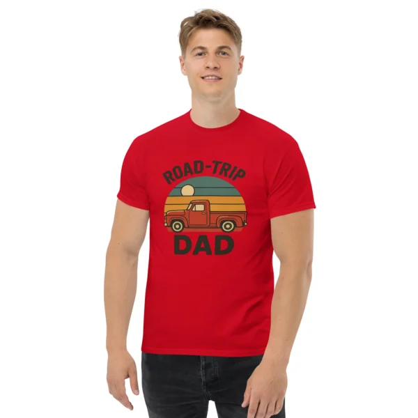 Road-Trip Dad Classic Tee – Vintage Sunset Dad Shirt