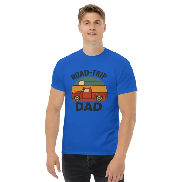 Road-Trip Dad Classic Tee – Vintage Sunset Dad Shirt
