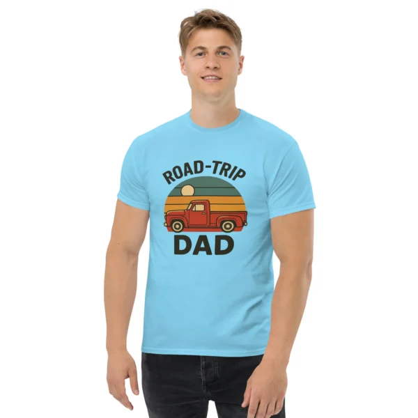 Road-Trip Dad Classic Tee – Vintage Sunset Dad Shirt