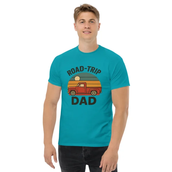 Road-Trip Dad Classic Tee – Vintage Sunset Dad Shirt