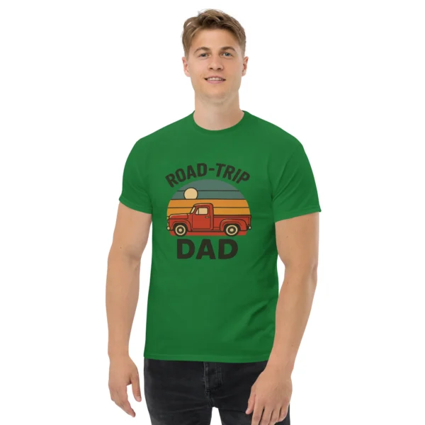 Road-Trip Dad Classic Tee – Vintage Sunset Dad Shirt